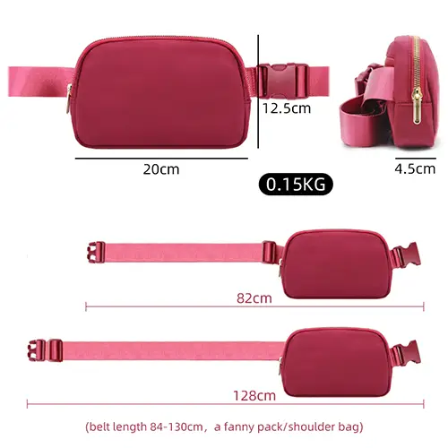 Versatile Compact Waist Bag with Adjustable Strap and Sleek Design